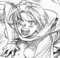 If I told you what was happening to elicit such an emotion from Ghaleon, I'd be spoiling things, so I'll just mention that Akari Funato is a wonderfully expressive artist.