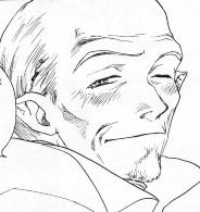 Rouj winking at Ghaleon